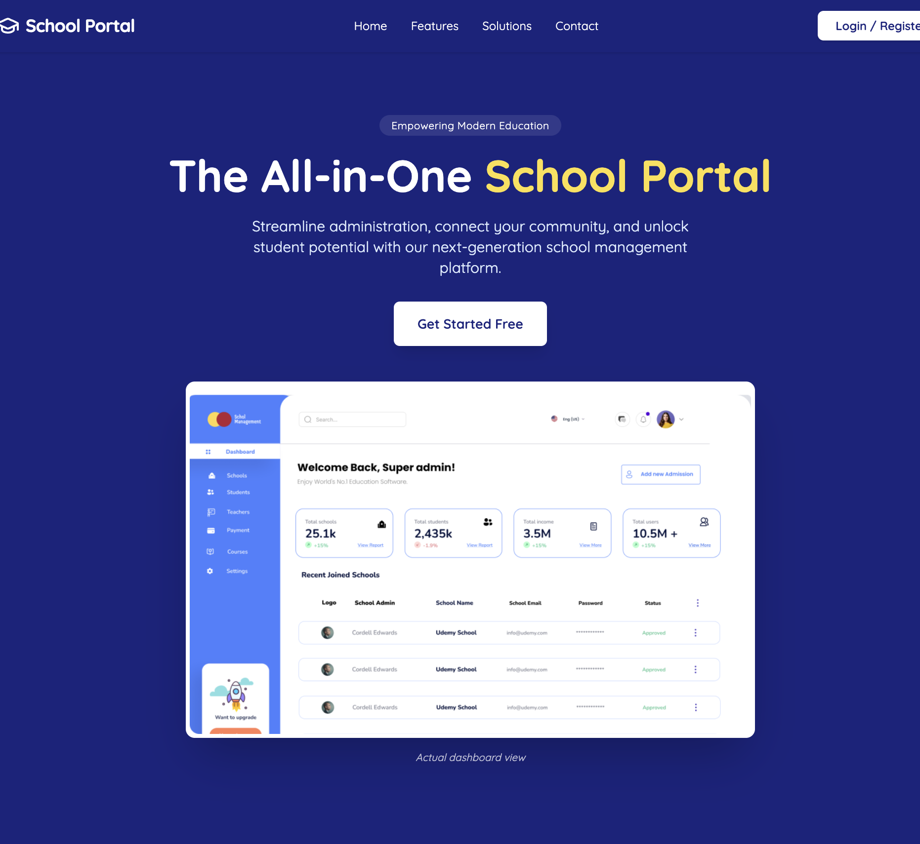 AI Based School Management System